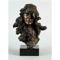 GEORGE W LUNDEEN (American, 1948-) BUST OF WOMAN
