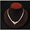 Image 1 : 14KT GOLD DIAMOND NECKLACE