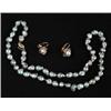 Image 1 : TAHITIAN BLACK PEARL NECKLACE AND EARRING SET