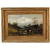 Image 1 : CARL PHILLIP WEBER (American, 1855-1925) STORMY FARMYARD