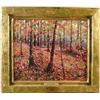 Image 1 : EDMUND ELISHA CASE (American, 1840-1919) MASSACHUSETTS FALL FOREST INTERIOR