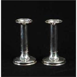 PAIR OF TIFFANY & CO. STERLING CANDLESTICKS