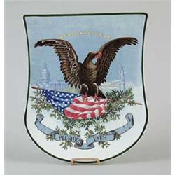 VILLEROY & BOCH METTLACH PATRIOTIC PLAQUE