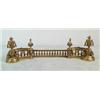 Image 1 : THREE PART BRASS FIREPLACE FENDER