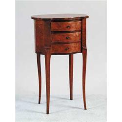 THREE DRAWER CONTINENTAL PARQUETRY STAND