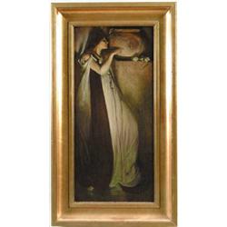 L. HESS (20th Century) COPY OF “ISABELLA AND THE POT OF BASIL” BY JOHN WHITE ALEXANDER