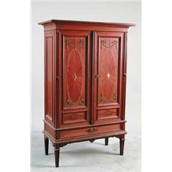 FINE TWO DOOR INLAID CABINET