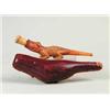 Image 1 : FINE ANTIQUE CARVED MEERSCHAUM ALLIGATOR PIPE