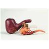 Image 1 : FINE ANTIQUE FIGURAL MEERSCHAUM CASED PIPE