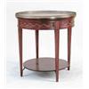 Image 1 : FRENCH EMPIRE STYLE ROUND MAHOGANY TWO TIER TABLE