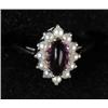 Image 1 : 14K GOLD AMETHYST AND PEARL LADY’S RING