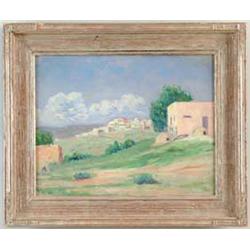 NELL CHOATE JONES (American, 1879-1981) “LAGUNA PUEBLO, NEW MEXICO”