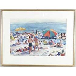 AGNES ANNE ABBOTT (American, 1897-1992) OGUNQUIT BEACH