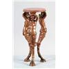 Image 1 : MARBLE TOP FIGURAL METAL STAND
