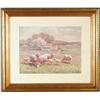 Image 1 : GEORGE ARTHUR HAYS (American, 1854-1945) THE SHEEP FARM