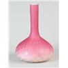 Image 1 : ANTIQUE VICTORIAN PINK SATIN DIAMOND QUILTED MOTHER OF PEARL BOTTLE SHAPED VASE