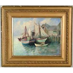 GILBERT TUCKER MARGESON (American, 1852-1949) ROCKPORT HARBOR