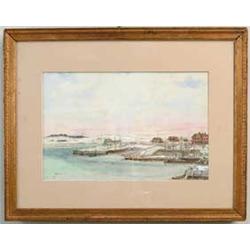 ARTHUR PRINCE SPEAR (American, 1879-1959) “VIEW OF ANNISQUAM POINT MARCH 22d 1895”