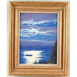 JOHN NICHOLS HAAPANEN (American, 1891-) BOOTHBAY HARBOR