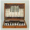 Image 1 : CASED ENGLISH STERLING AND MOTHER OF PEARL FISH SET