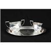 Image 1 : STERLING SUGAR, CREAMER AND TRAY