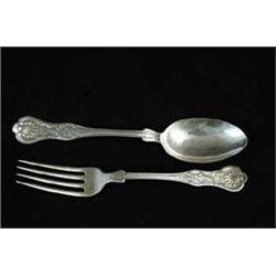 FIFTEEN PIECES OF GORHAM STERLING IN “OLD KING” PATTERN