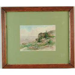 AGNES DEAN ABBATT (American, 1847-1917) “OTTER CLIFFS”