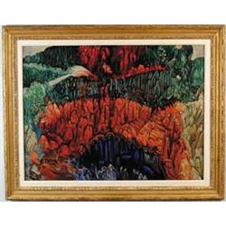 CHARLES MELOHS (American, 20th Century) COLORFUL ABSTRACTION