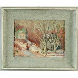 JACOB I. GREENLEAF (American, 1887-1968) “A MARCH DAY”