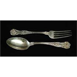 TWELVE PIECES OF GORHAM STERLING FLATWARE