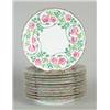 Image 1 : SET OF ELEVEN HAND PAINTED ROSE DECORATED SERVICE PLATES