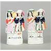 Image 1 : PAIR OF STAFFORDSHIRE FIGURINES OF A MAN AND WOMAN