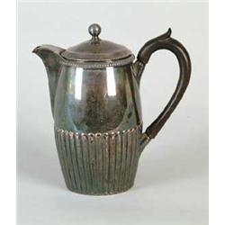SILVER PLATED COVERED COFFEE POT