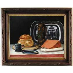 E.M. KEIGHTLEY (19th/20th Century) TABLETOP STILL LIFE