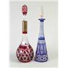 Image 1 : TWO CUT BACK BOHEMIAN DECANTERS