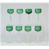 Image 1 : SET OF EIGHT CUT OVERLAY MINIATURE RHINE WINES