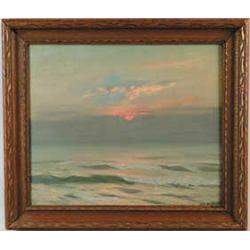 WELLINGTON JARARD REYNOLDS (American, 1869-) SUNSET OVER TRANQUIL WATERS