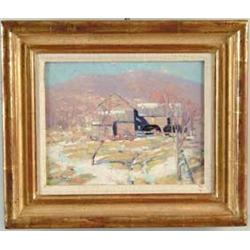 JOHN WILLIAM BENTLEY (American, 1880-1951) LATE AUTUMN IN WOODSTOCK