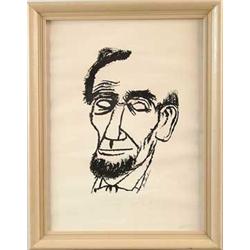 BEN SHAHN (American, 1898-1969) ABRAHAM LINCOLN