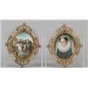 Image 1 : PAIR OF OVAL MINIATURE PAINTINGS