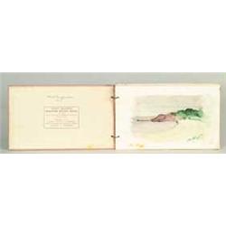 RUTH WIGGLESWORTH (Early 20th Century) WATERCOLOR SKETCH BOOK