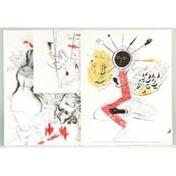 DAVID STONE MARTIN (American, 1913-1992) FOUR PENCIL SIGNED PRINT PORTFOLIOS