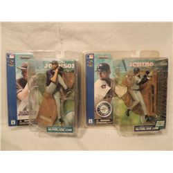 2 MCFARLANE FIGURES JOHNSON ICHIRO