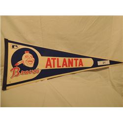 VINTAGE ATLANTA BRAVES BASEBALL PENNANT