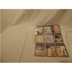 17 1971 TOPPS BASEBALL CARDS AS SHOWN