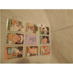 8 1965 TOPPS BASEBALL CARDS AS SHOWN.