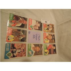 8 1963 TOPPS BASEBALL CARDS AS SHOWN.