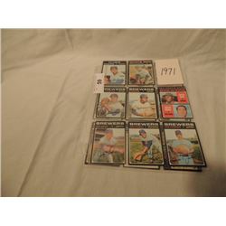 18 1971 TOPPS BASEBALL CARDS AS SHOWN