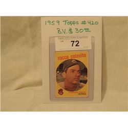 1959 TOPPS #420 ROCCO COLAVITO BASEBALL CARD
