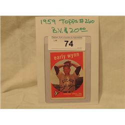 1959 TOPPS #260 EARLY WYNN BASEBALL CARD